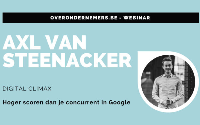 Webinar - Hoger scoren dan je concurrent in Google