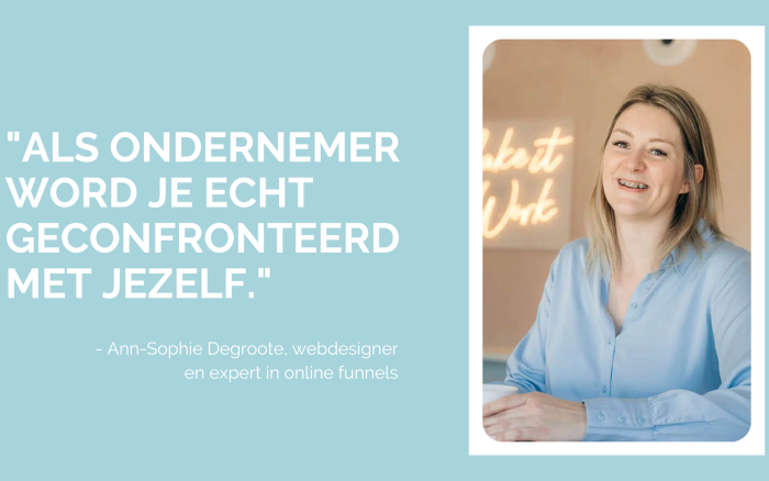 Ann-Sophie Degroote ondernemersverhaal